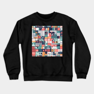 Mental imagery - Abstract Mindset Seamless Pattern Crewneck Sweatshirt